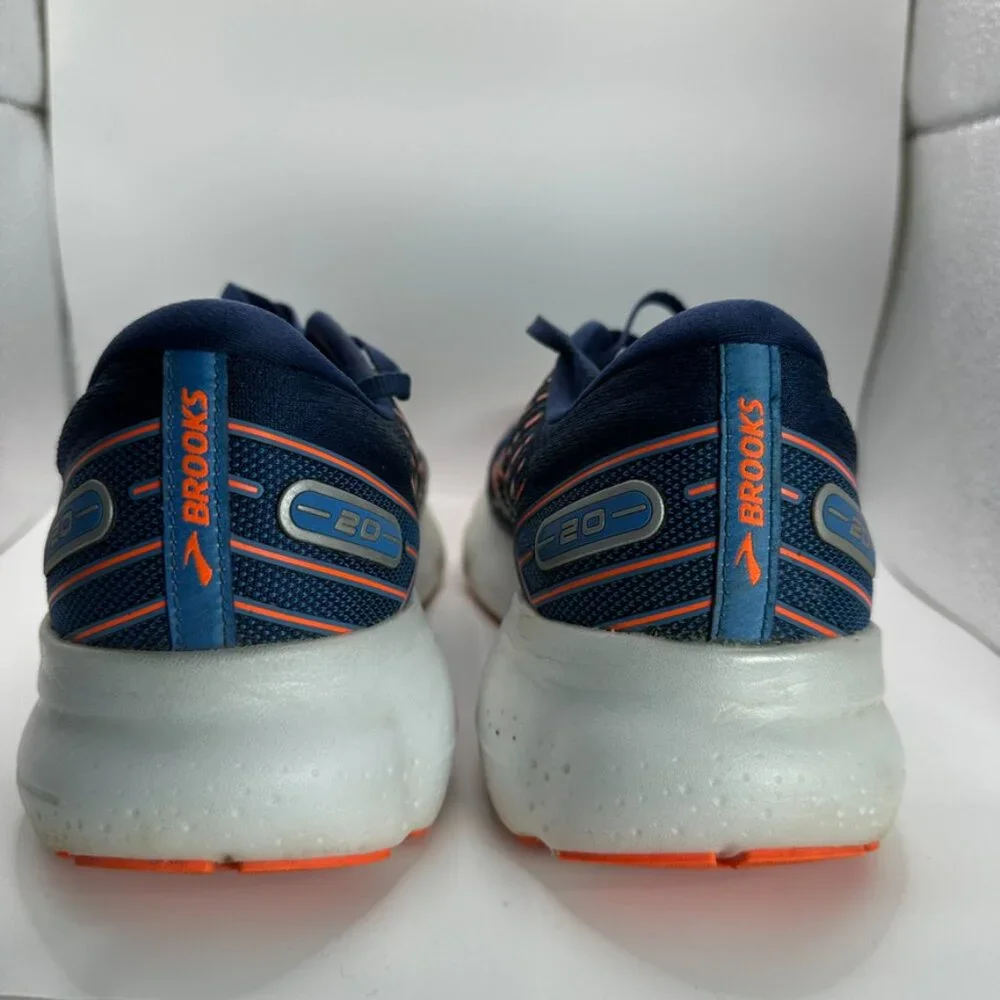 Brooks Glycerin 20 Shoes Mens Size 11.5 Blue Orange‎ Cushionng Running